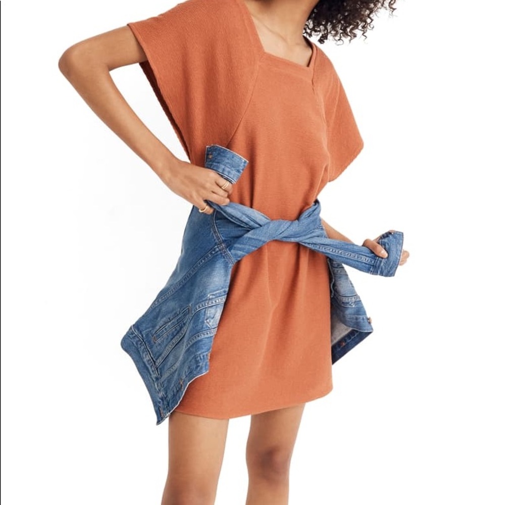 Madewell Texture & Thread Square Neck Dress
